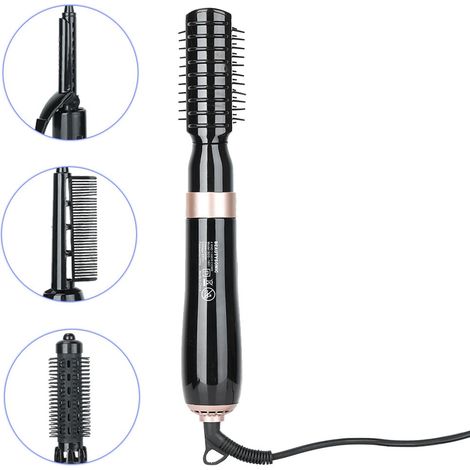 Sèche-cheveux et styler multifonctionnel 4 en 1 : peigne à air chaud, lisseur, boucleur (1/5)