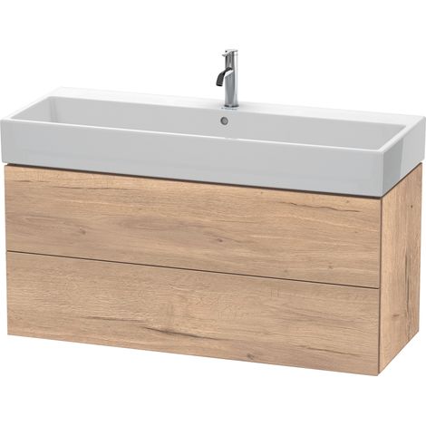 Duravit L-Cube Waschtischunterbau wandhängend, 2 Schubkästen,