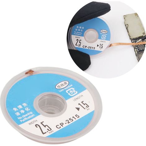 Fil à dessouder sans nettoyage et à faible résidu, ruban à dessouder CP-2515 (1/5)