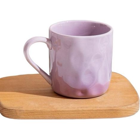 Tasse,tasse violette dégradée,tasse à café en céramique de 380 ml, convient aux cadeaux de bureau et de maison (1/4)