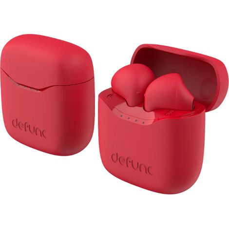 Cuffie wireless DeFunc Bluetooth 5.3 True Lite, colore rosso/rosso, codice 71465