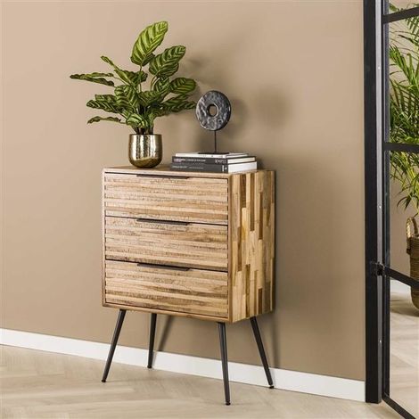 Drawer Cabinet Strip Teca 3 drawers (1/5)