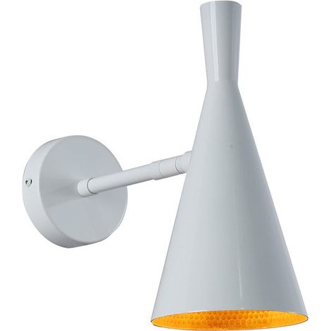 Aplique De Pared Interior Orientable Estilo Nórdico - Blanco