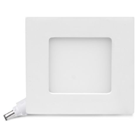 Pannello led slim da incasso quadrato 3w 3000K luce calda (1/4)