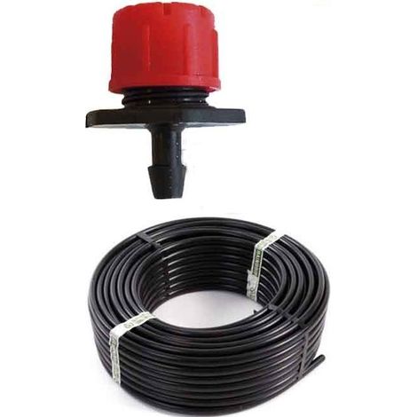 Suinga – Tuyau goutte à goutte 16mm x 100m – 100 goutteurs réglables 0 à 70 l/h – Amovibles pour nettoyage – Pression 0,5 à 3 bars