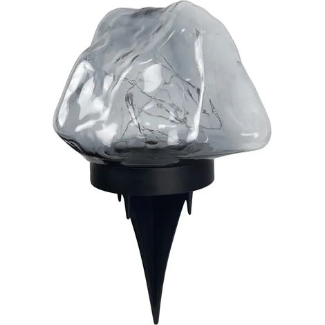 Lampe LED solaire en forme de gemme plastique etanche IP44 pour jardin cour et allée deco exterieure pour mariage et Noel
