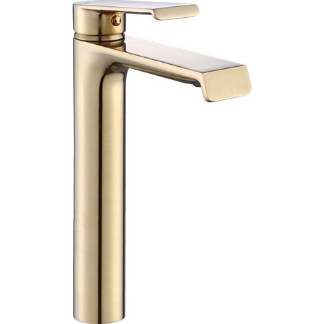 MY2061-21GG GRIFO DE LAVABO HASS CEPILLO DORADO ALTO SKU REA-B9971 (1/4)