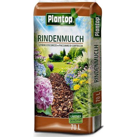 PLANTOP Rindenmulch Körnung 10-40mm, 70 Ltr (1/4)