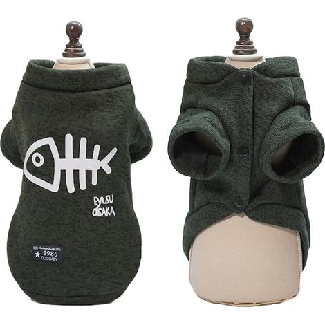 Vêtements de chien, vert, matière coton, taille L, polyvalent et pratique, pour un usage quotidien, matériaux de haute qualité (1/5)