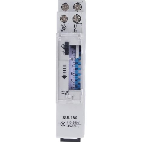 Minuterie 110-250 V CA, 45-60 Hz, 0,5 W, 24 h, étanche, pour (1/5)