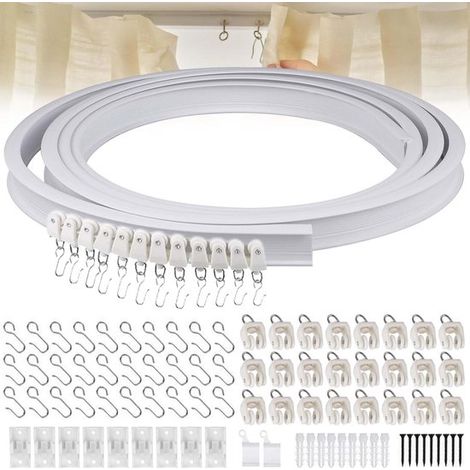 Tringle à rideaux flexible - Haute qualité - Lot de 1