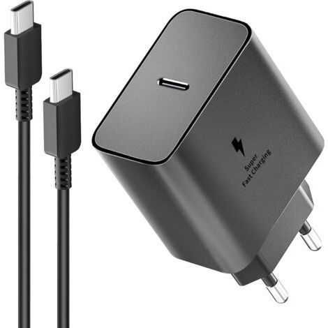 Chargeur rapide 45W USB C pour Samsung Galaxy S24+, S23+, S22, Note20, A54, Z Fold5 – Câble 1m – Charge jusqu'à 45% en 20 min - Flip4 (1/5)