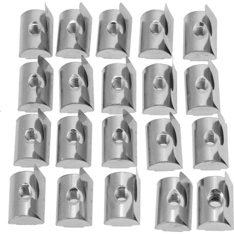 M8 Shrapnel Nut Block Elastic Nut 40 Series Aluminum Profile Accessories(M8 20pcs)