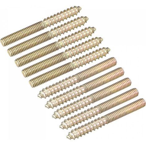 M4x40mm Vis Double Filetage Boulon 50 pièces Double Extrémité Cheville pour Bois Meuble (1/4)