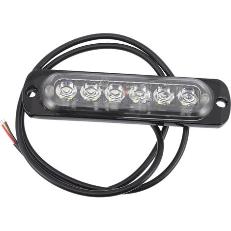 Feux Stroboscopiques Ultra Fins pour Voiture et Camping-car 6 LED (1/5)
