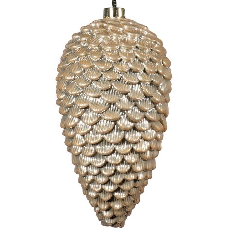 ARPIMEX Decorazione di Natale Pigna 13 x 25 Cm Plastica Beige