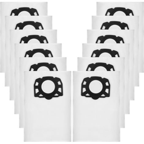 12 Sacs d'aspirateur KFI 357, adaptés aux aspirateurs eau et poussière Kärcher WD3 WD2 Plus KWD3 KWD2 KWD1 MV3 WD3.200-WD3.800M SE4001 SE4002 (1/5)