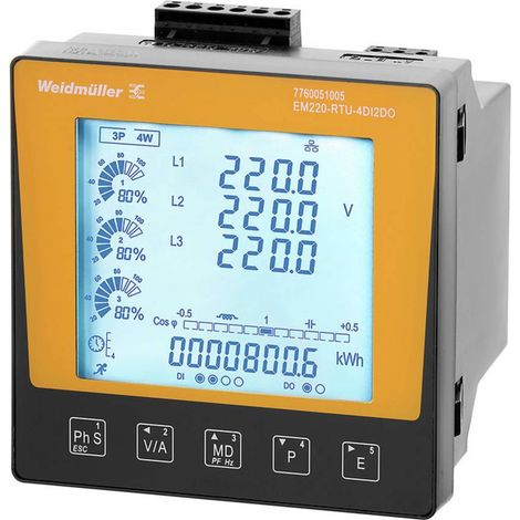 Weidmüller EM220-RTU-4DI2DO 7760051005 Contatore corrente alternata 1 pz. (1/2)