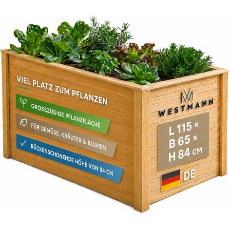 Westmann Larius 115 Garten Hochbeet aus Holz Lärchenholz (1/5)