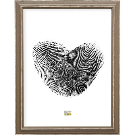 Cadre photo beige avec biseau naturel taille image 30,0 x45,0 cm (1/5)