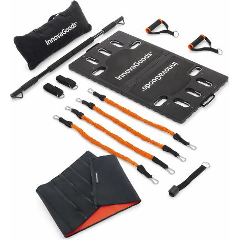Pack fitness - INNOVAGOODS - Gympak Max - Bandes de résistance réglables - Ceinture effet sauna - Base antidérapante pliable (1/5)
