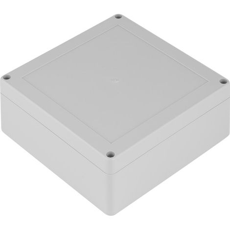 Lot de 2 boîtiers électriques étanches KRADEX en ABS gris clair IP65 IK09 – 134.70 mm x 134.70 mm (1/2)