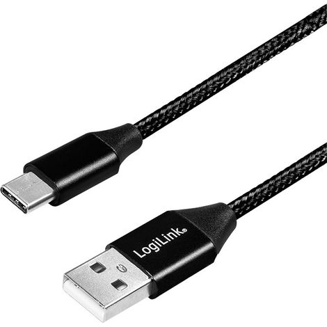 LogiLink USB-Stecker USB 2.0 zu USB-C 1,0m (CU0140)