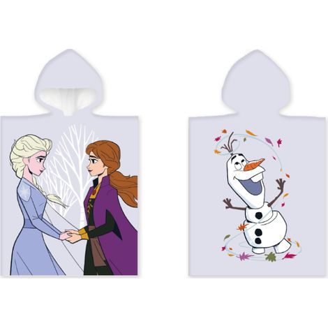 Serviette de bain Olaf La Reine des Neiges, poncho de plage pour enfants (1/5)