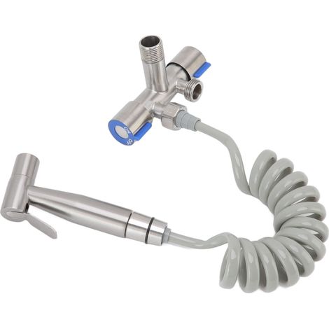 Douchette WC Bidet Haute Pression Design Hygiénique avec Raccord Mâle G1/2 pour Lavage Écologique à Domicile (1/5)