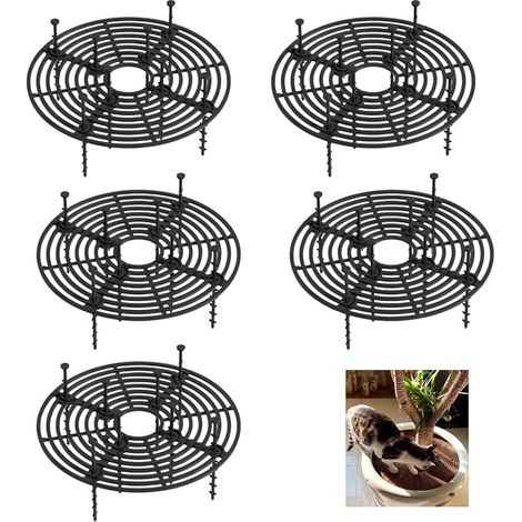 Set of 5 30 cm Plant Pots with Central Cut-Out for Plants (5 Pieces, 30 cm) (1/5)