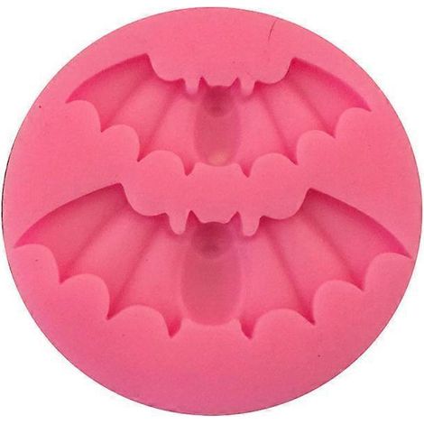 Moules à chocolat chauve-souris, moules à bonbons d'Halloween, moules à glaçons en silicone pour pâtisserie et fêtes (couleur aléatoire)-M-Pink (1/2)