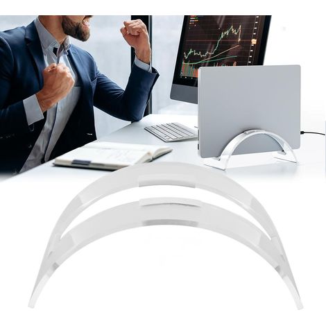 Vertikaler Acryl-Computerständer mit einstellbarem Neigungswinkel für den Schreibtisch [Vertikaler Ständer] + [Premium] + [A10-Serie] + [Unsichtbares Design und maximale Kompatibilität] (1/5)