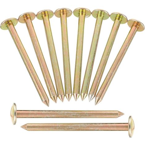 Pacote Com 10 Pregos De Cabeça Chata Para Topografia E Marcação De Jardins. (1/5)