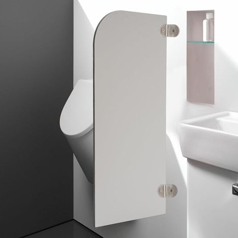 Schamwand WC Sichtschutz Toilettenabtrennung Wandmontage Urinal Trennwand, Wasserdichter Sichtschutz für öffentliche Orte, Schulen, Büros 90x40cm