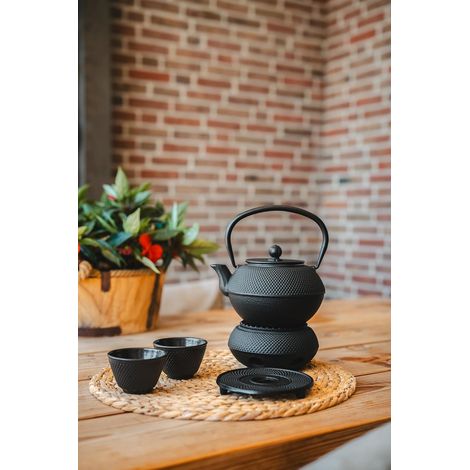 Thé Japonaises, Mug Infuseur Thé, 2x100 ml - Noir (1/4)