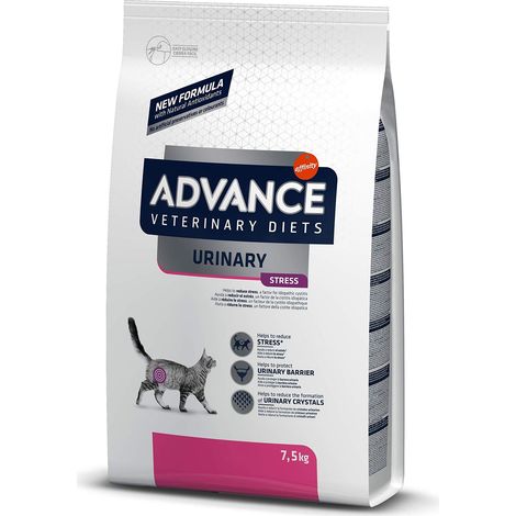 Advance Veterinary Diets Urinary Stress, Cibo per Gatti con Problemi del Tratto Urinario, 7.5 kg, Confezione da 1 (1/5)