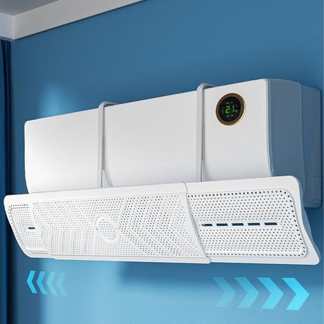 Déflecteur d'air pour climatisation, déflecteur rétractable pour éviter le soufflage direct de l'air (1/5)