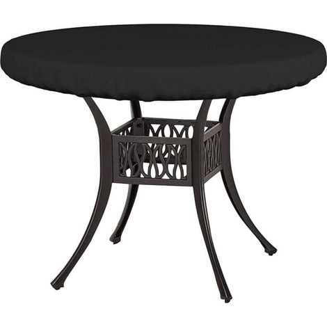 [NEVER USED] Outdoor Protective Cover for Coffee Table Small Coffee Table Cover Garden Furniture Cover for Small Round Table Top Bistro Table Cover Anti UV 210D Oxford Fabric Ø92x10cm