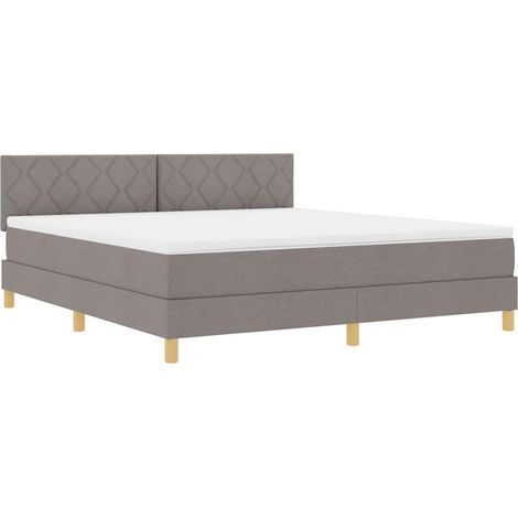 vidaXL Letto a molle con cuscino Talpa 180 x 200 cm Tessuto