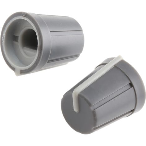 Bouton de potentiomètre RS PRO, Axe de 6mm, Diamètre de 13mm, Enfichable