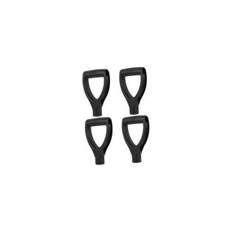 4Pcs Poignée De Pelle De Type D, Outils d'entretien des Pelouses Pelle De Soins Infirmiers,Pièces De Pelle Poignée D Grip Poignée