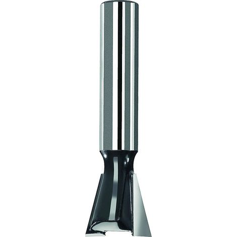 Bosch 2609256621 - Punta per router, 14 mm, doppia scanalatura, in carburo di tungsteno, 15 gradi, gambo 8 mm (1/2)