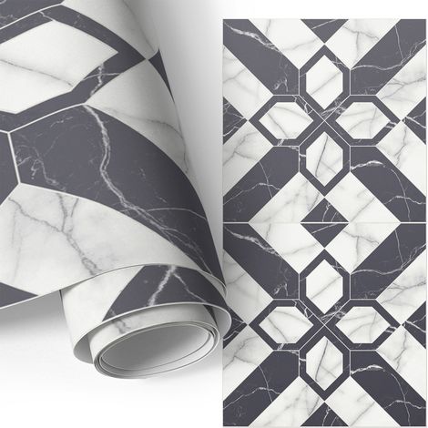 Selbstklebefolie - Möbelfolie - Türfolie Selbstklebende - Klebefolie - Tapete Küche - Aufkleber Folie - Geometrische Eleganz 65x130 cm