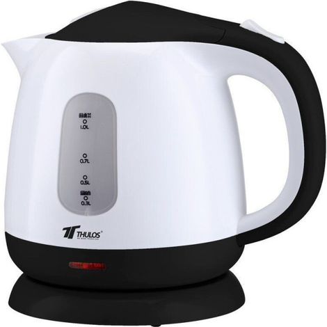Bouilloire électrique en acier inoxydable 1 litre  Bouilloire avec filtre amovible  Théière électrique portable pour infusions (1/5)