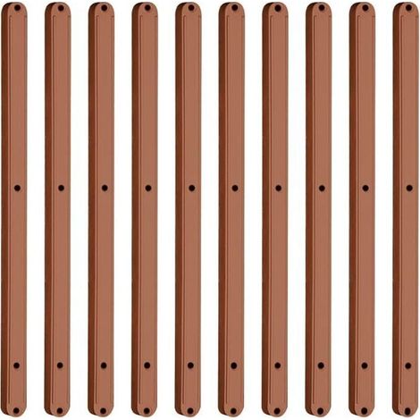 Lot de 10 glissières de tiroir en plastique 298 mm – Design caché silencieux – Résistant à l'usure – Pour armoires et tiroirs extensibles (1/4)