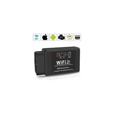 – Valise de diagnostic OBD2 WiFi – Scanner de codes défaut multimarque – Affichage des données moteur en temps réel – Compatible Android/iOS - Crezuo (1/4)