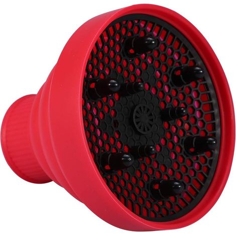 Diffuseur de sèche-cheveux pliable pour salon de coiffure (rouge)-Fei Yu (1/4)