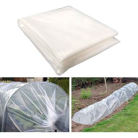 2 x 3m À Toute épreuve Feuille De Polyéthylène, Extra-épais Clair Jardin Grandir Couverture De Polytunnel Membrane Horticole En Polyéthylène Pour L'isolation De Jardinage 1000g (1/5)