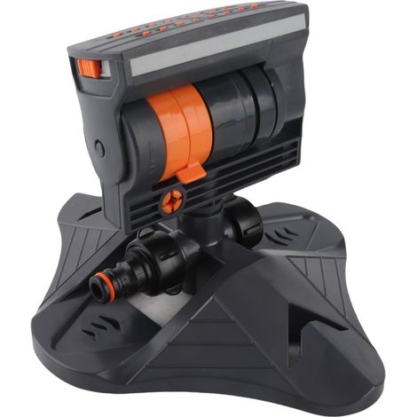 Arroseur oscillant 16 trous ABS 4 modes débit réglable système irrigation pelouse jardin stable (1/5)