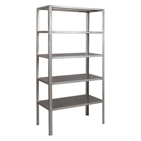 SCAFFALE KIT 80X40X200HCM GRIGIO CHIARO SP.15/10 (1/2)